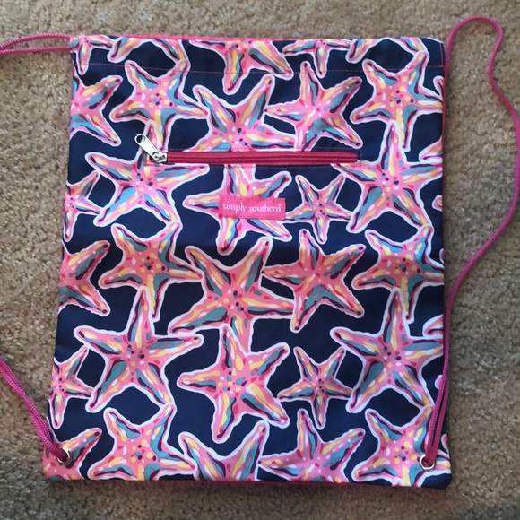 simply southern drawstring bag